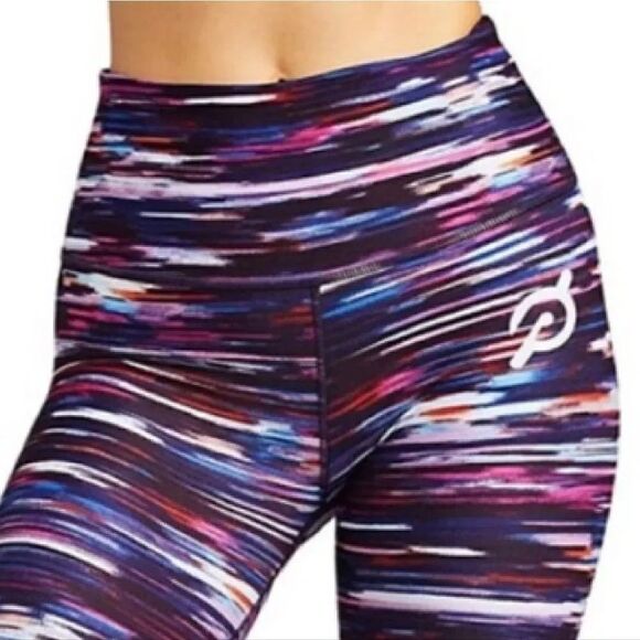 PELOTON Melody Purple Blue High Waist Reversible Workout Leggings Small NWT - Picture 3 of 16